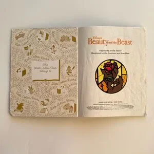 Disney | Other | Disney Beauty And The Beast Little Golden Book 99s ...
